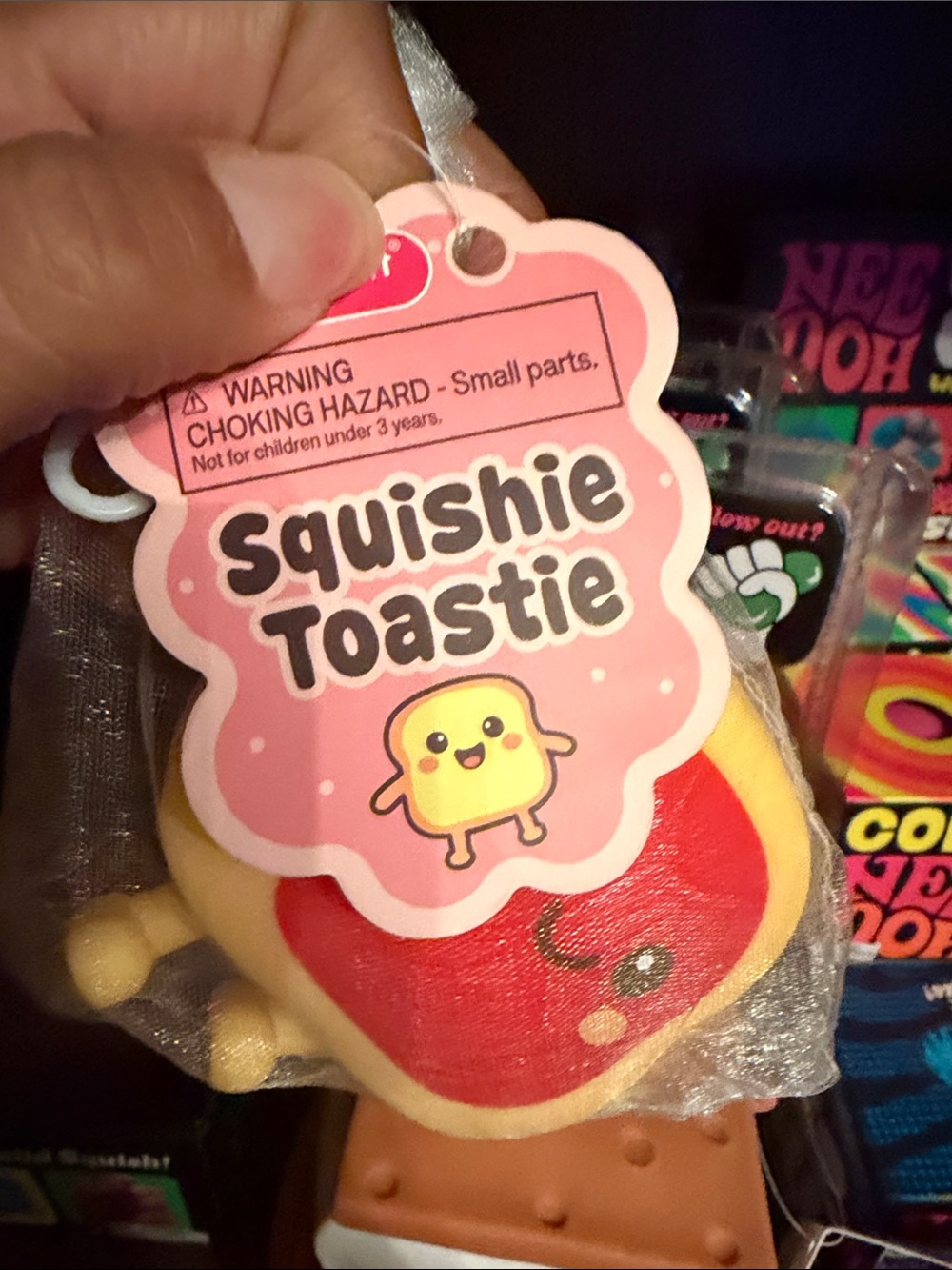 Squishie Toastie Kawaii Toast Plush - Yellow & Red